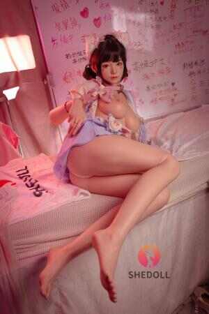 [SHEDOLL] シゲン 168cm｜Dカップ｜メイド風ピンクドレス｜美麗巨乳・くびれウエスト｜植毛+加熱ボディ+リアルテクスチャ｜おたく向け幻想コンパニオン細身単品手作り